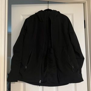 Furry lined waterproof jacket